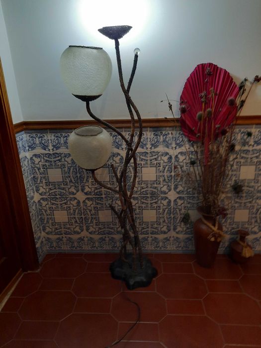 Candeeiro de sala abat jour