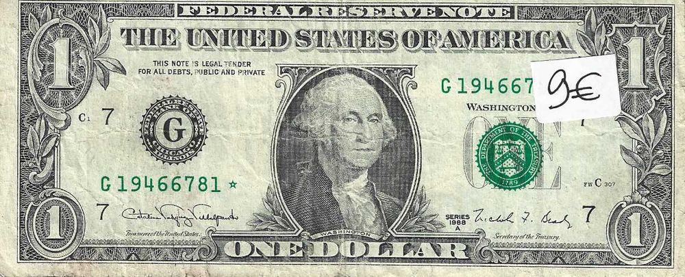 Notas antigas - E.U.A.