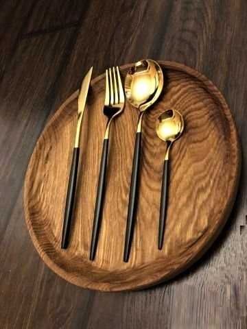 Набор дизайнерских столовых приборов классический подарок