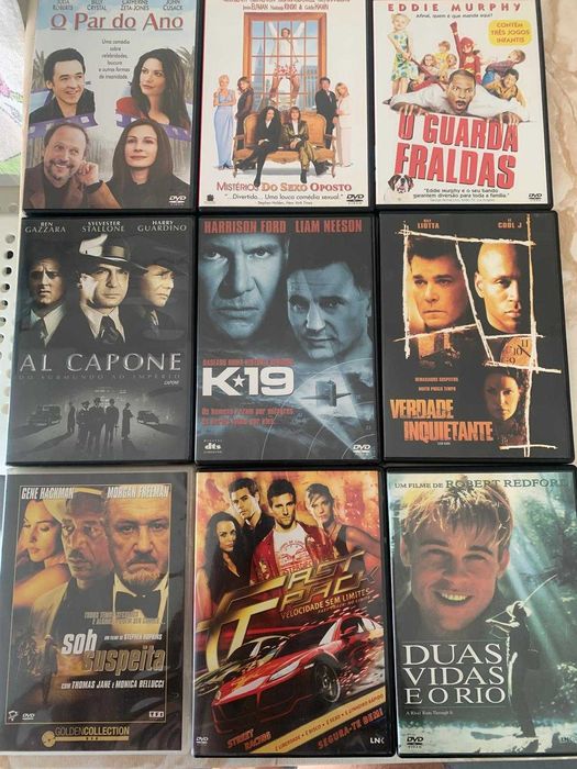 17 DVDs de filmes de acção e comédia e 3 DVDs de MAYSA (QUANDO FALA O CORAÇÃO)