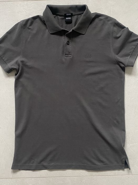 Hugo Boss Polo M męska idealna stalowa