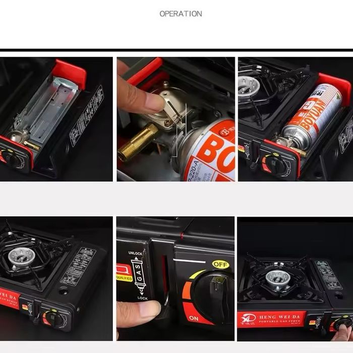 Туристична портативна газова плита Happy home