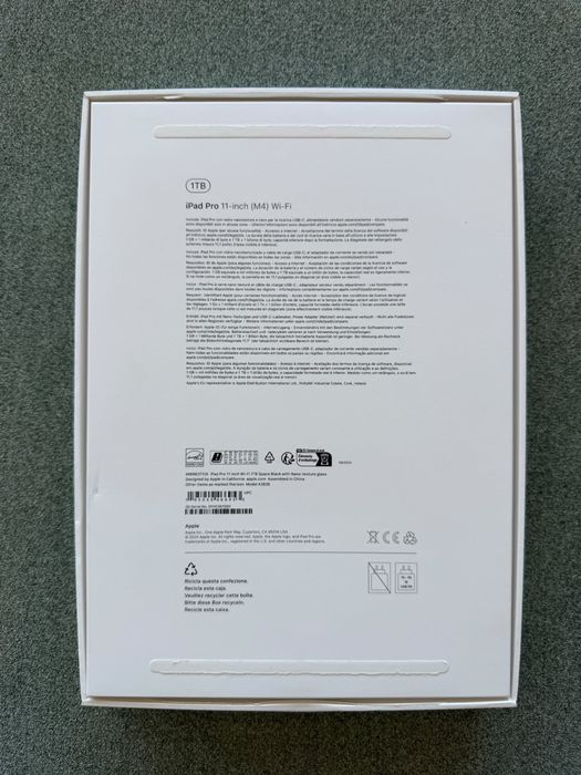 iPad Pro 11 m4 Tb com nano textura, capa extra