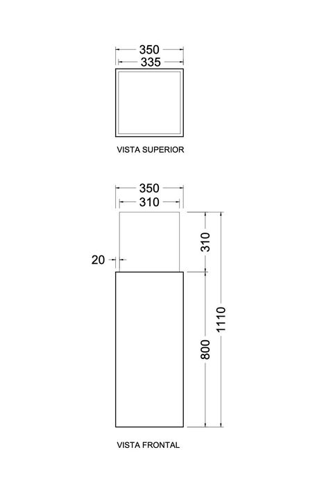 Floreira decorativa - Lacada branca, Vidro, Orquídeas