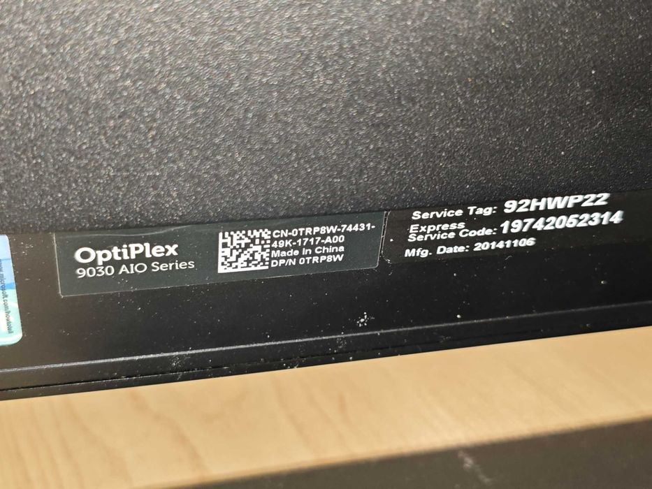 Комп'ютер моноблок Dell Optiplex 9030 AIO 23,8" i7-4790s 8GB