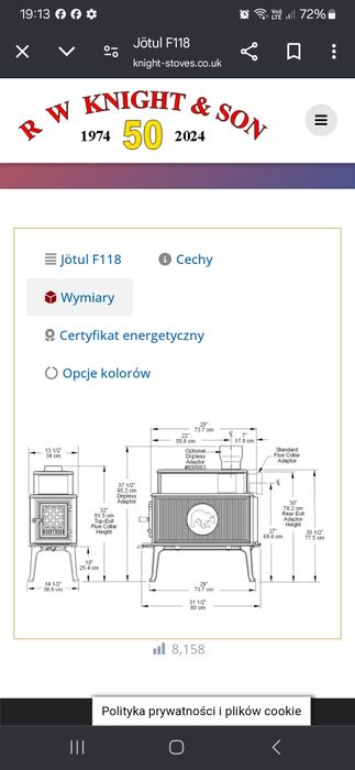 Sprzedam JOTUL 602 118