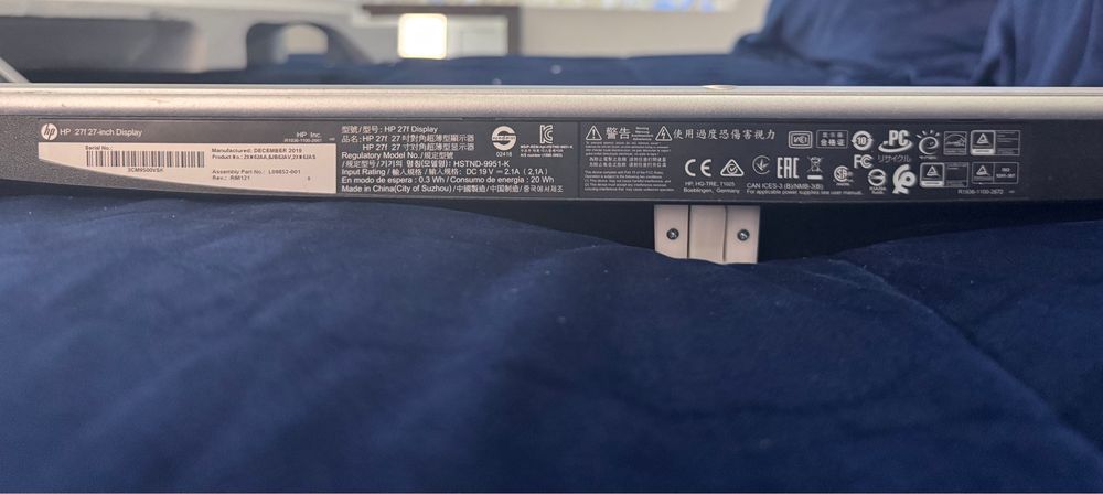 Monitor HP 27 polegadas