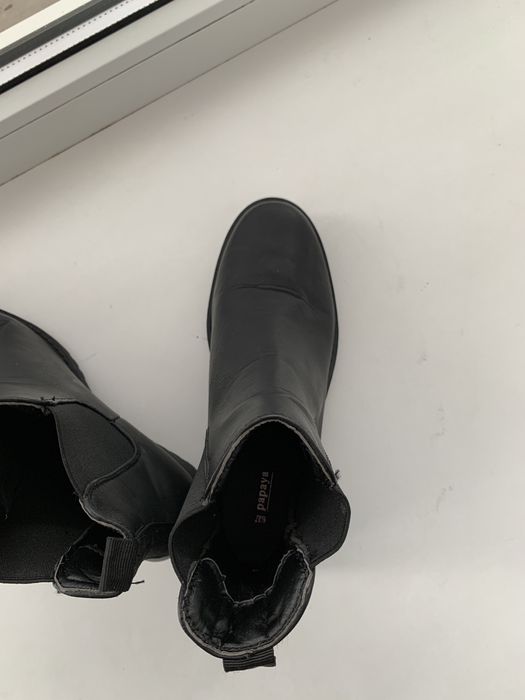 Ботинки черевички лофери челсі papaya