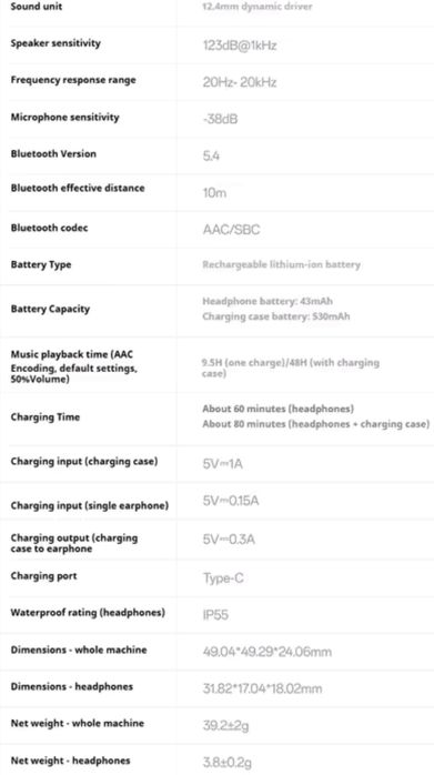 Оригінальні бездротові TWS навушники Oppo Enco Air 4