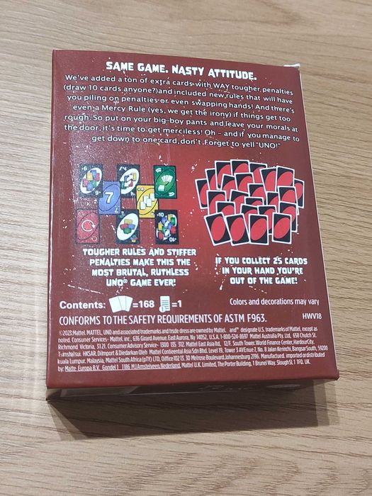 Uno No Mercy Gra Karciana Planszowa Logiczna