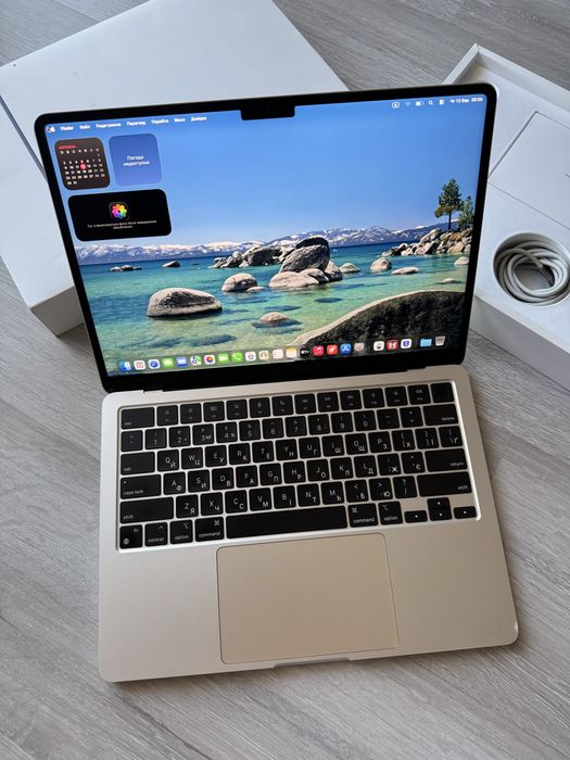 macbook air 13 m3 (2024) 8/256 офіційний 92% акумулятор