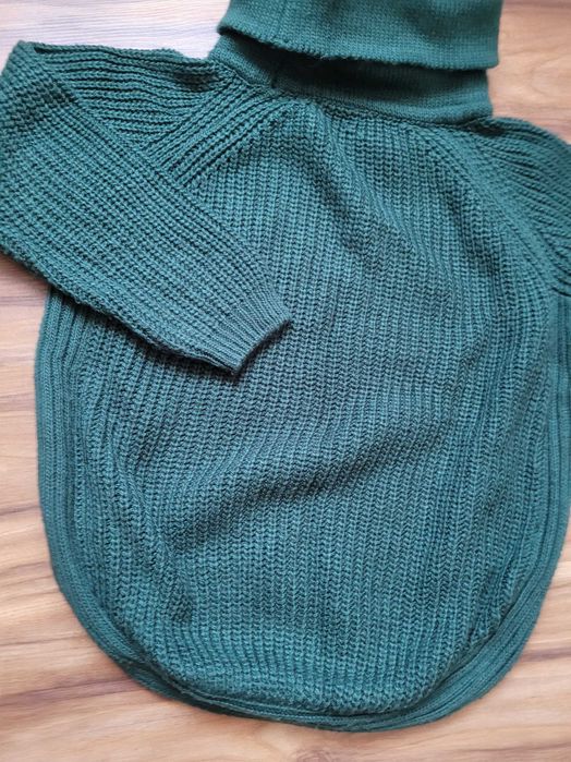 Sweterek butelkowa zieleń XS