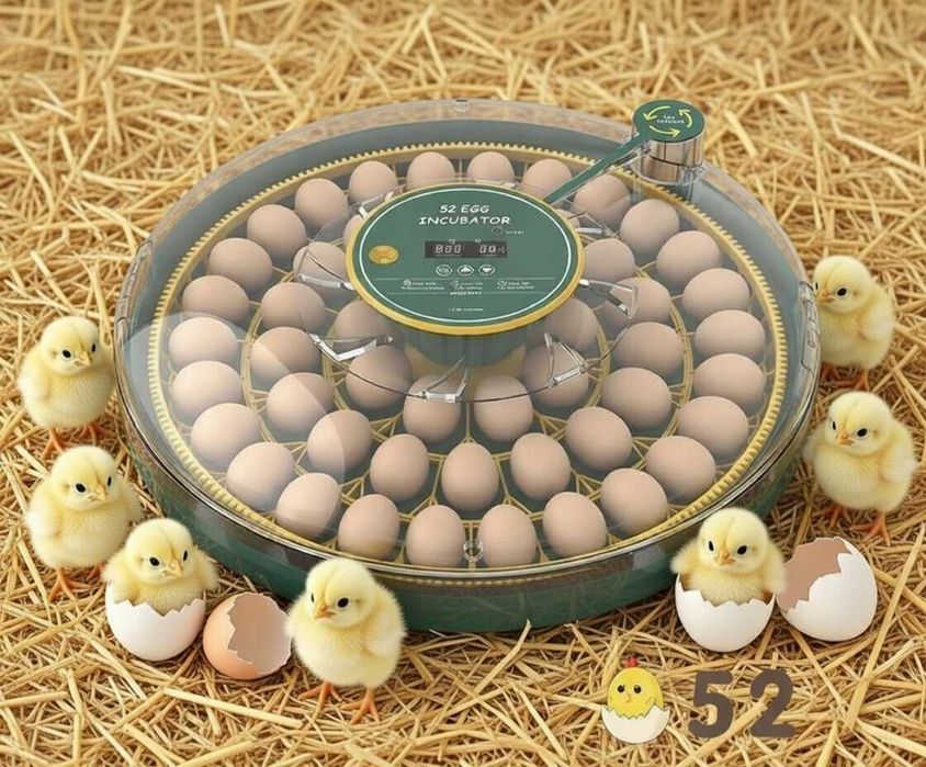 Inkubator do jaj automatyczny z wyświetlaczem wilgotności OVOstart 52