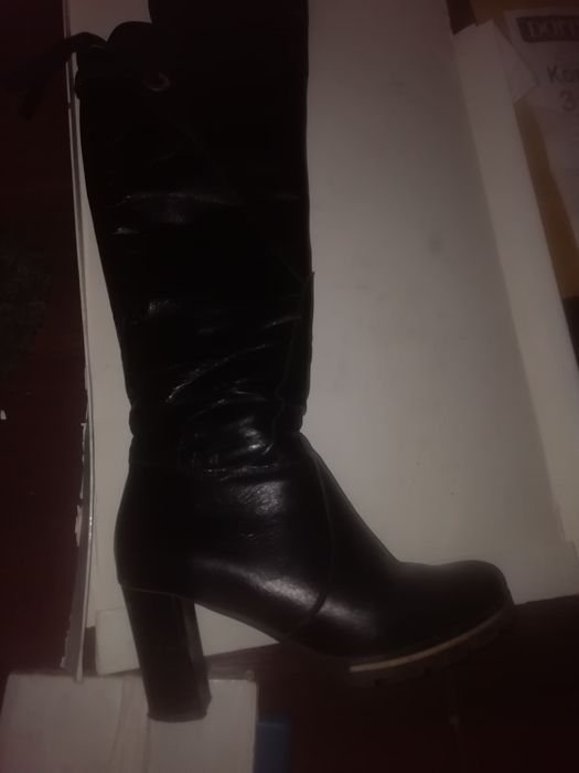 Ботфорти, Шкіряні,демісезонні 37розмір