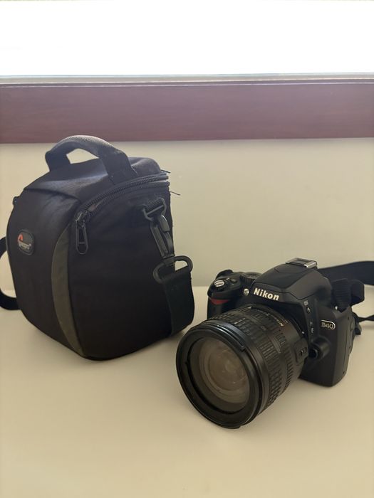 Camera nikon d40 + objetiva + bolsa