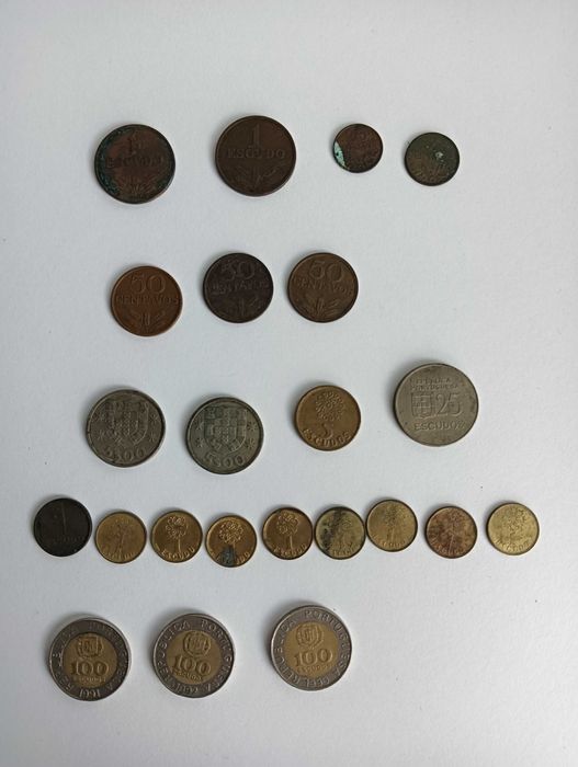 Moedas antigas para coleção