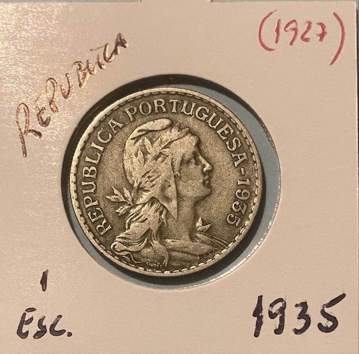 Moeda 1927 - 1$00 Escudo 1935 MBC