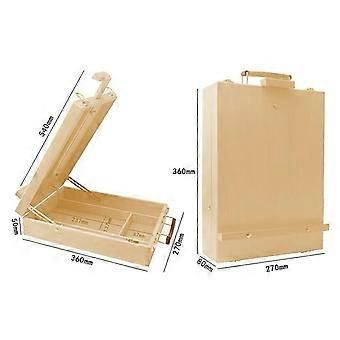 Cavalete de mesa de pintura de caixa multifuncional para estudante pin