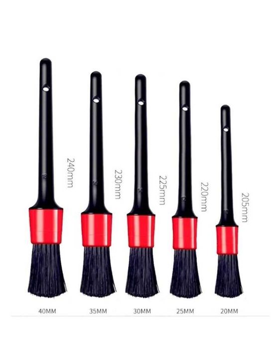 Набір кистей для дітей лінгу, щітки для хімчистки  5шт Червоний