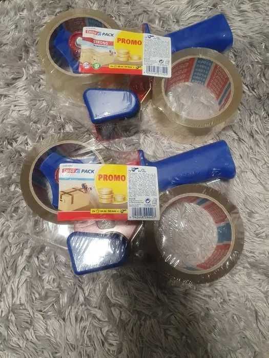 Dyspenser Oklejarka Taśmy Taśma Pakowej Tesa Metalowy 2 x GRATIS