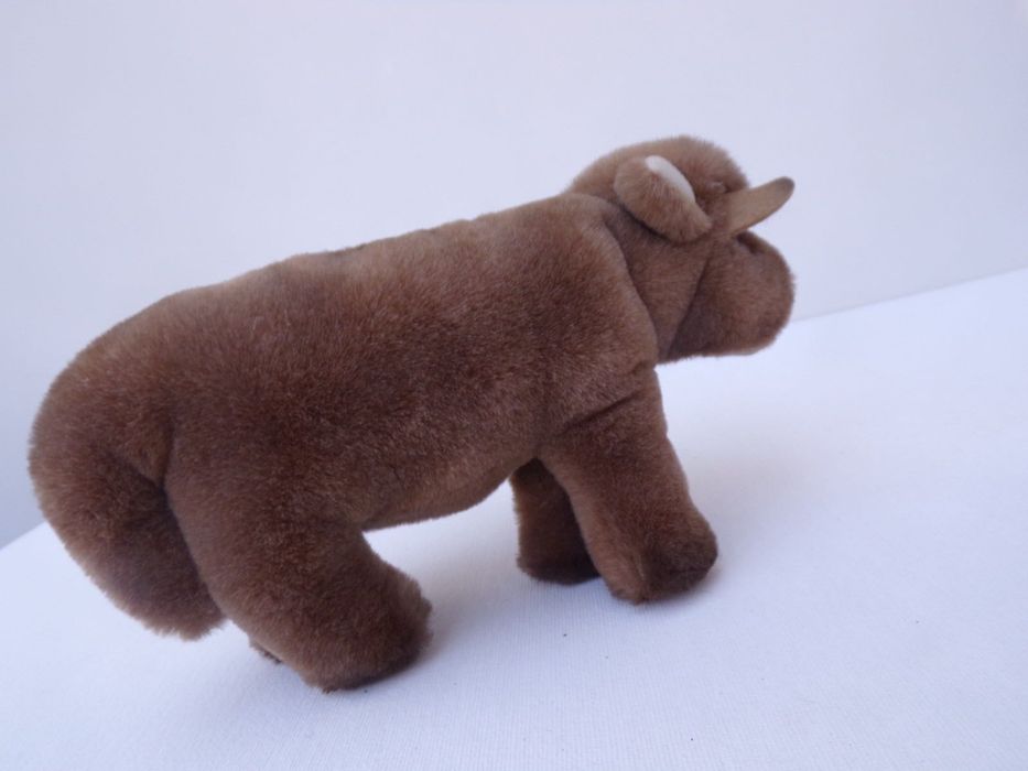 Peluche Steiff Bufalo 052668 Comprimento 19 cm