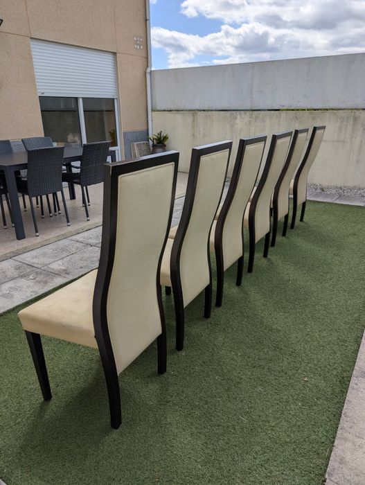 Conjunto de 6 cadeiras de sala de jantar