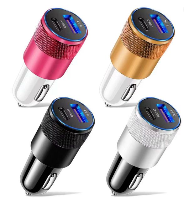 Ładowarka samochodowa 66w usb-c + usb-a