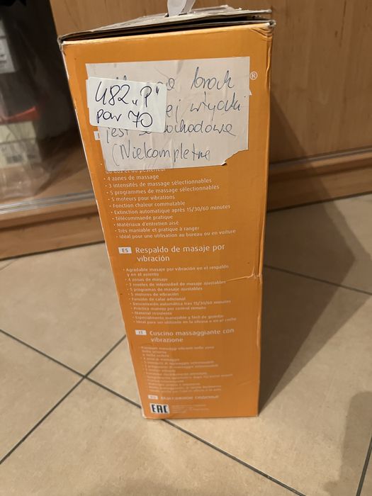 Mata Masażer fotel samochodowy