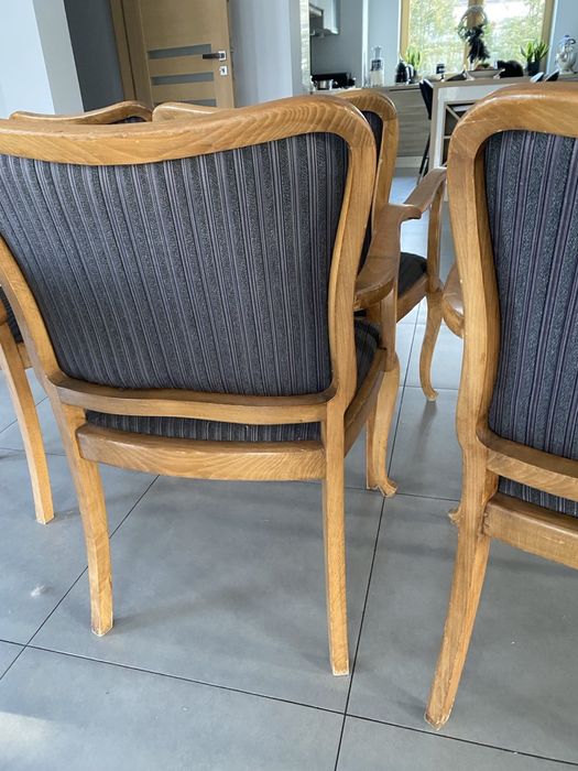 Elegancki komplet 6 krzeseł do salonu/jadalni