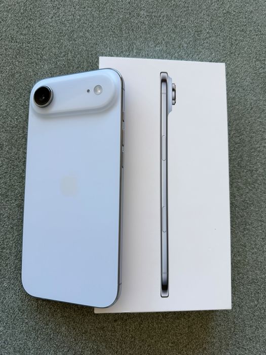 iPhone 17 air, sky blue, 256GB, com cabo, capa e proteção de capa e privacidade