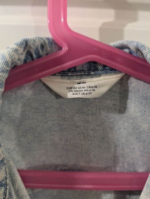 Kurtka jeansowa h&m rozmiar 122 idealna na jesień