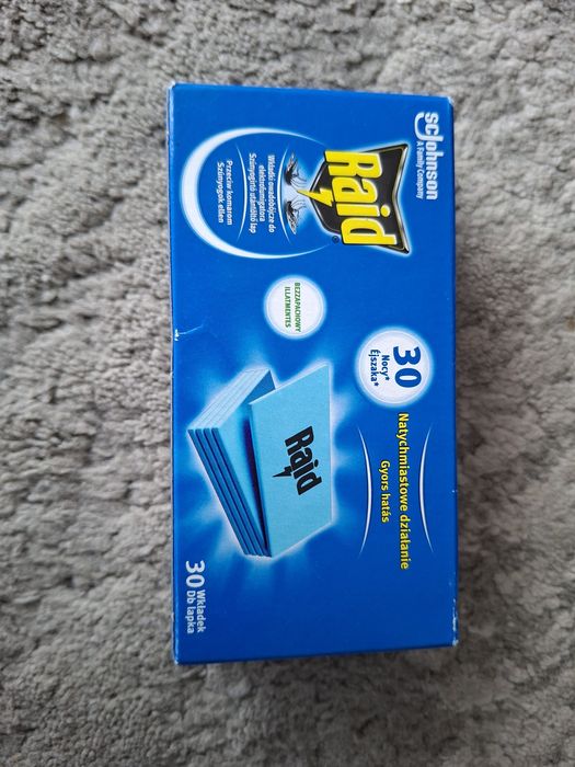 Wkładki owadobojcze Raid.  30wkladek