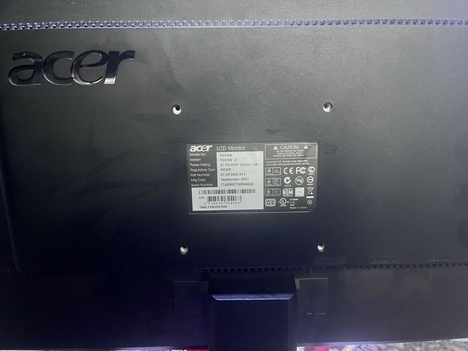 Монітор ACER 20 дюймов