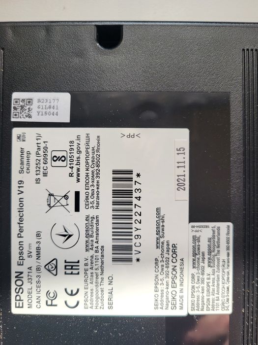 Epson skaner Perfection V19