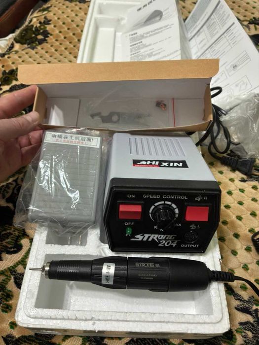 Фрезер для маникюра Saeshin Shixin strong 102L полный комплект новый