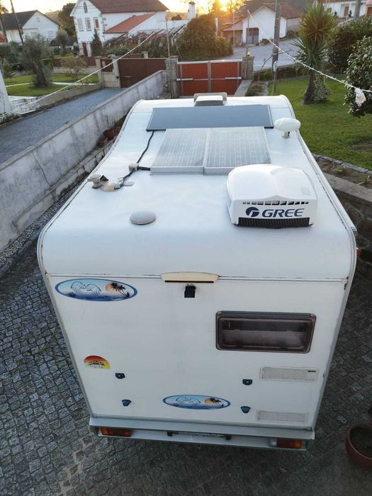 Autocaravana 2005 Fiat 2.3jtd, 6 lugares, 2 ar condicionados, reboque, 100% autónoma, muitos extras