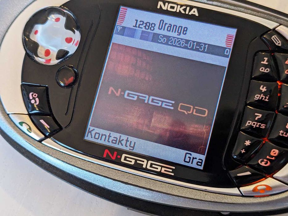 Nokia N-gage QD Silver Edition Kompletny zestaw BOX + Gra Pandemonium