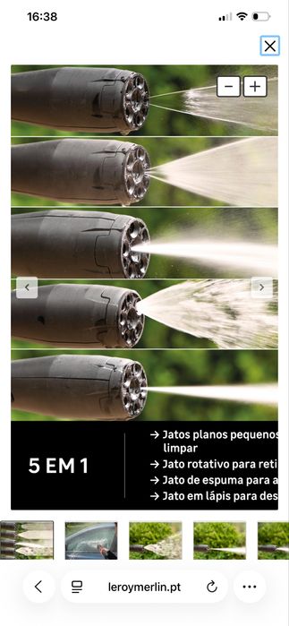 Pistola lavagem Alta pressão- Sterwins