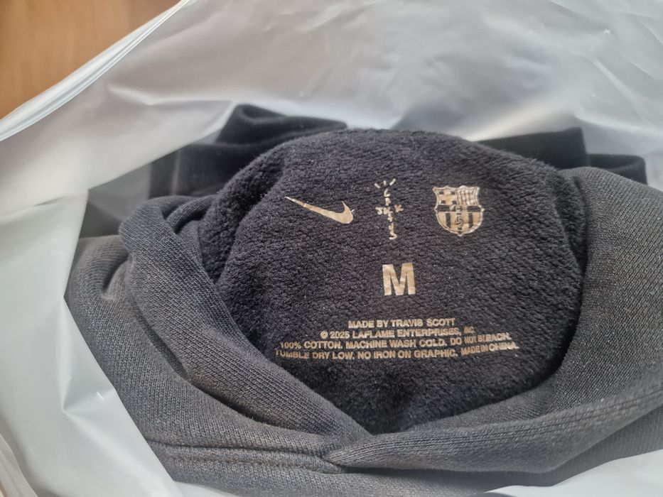 CJ x NIKE x FCB Spray Logo Hoodie - M Cactus Jack FC Barcelona