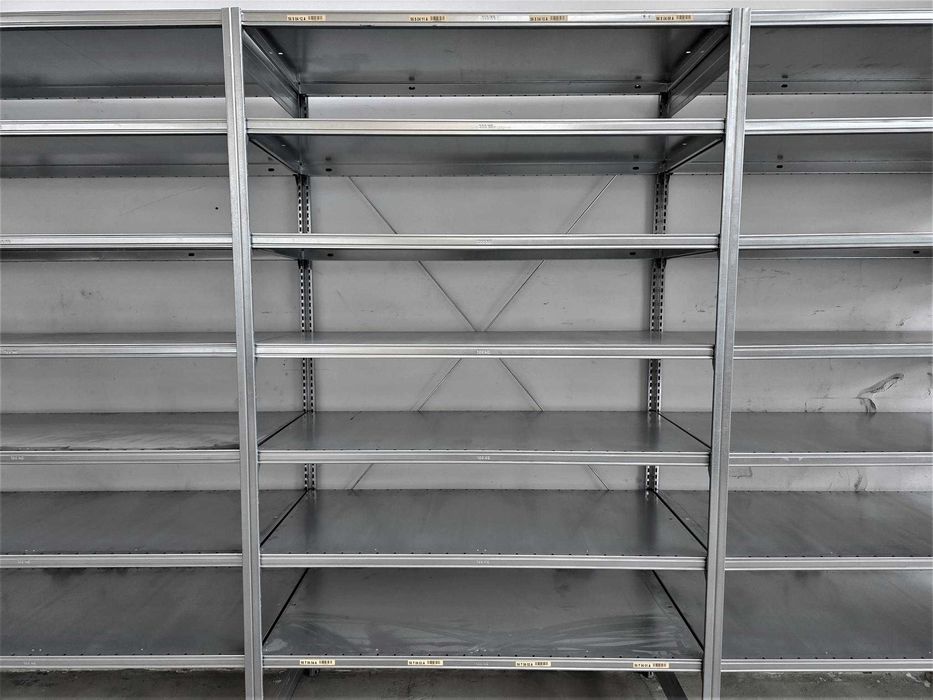 Regał Metalowy 62x220x400cm/21 Magazynowy Ocynk Garaż Piwnica Warsztat