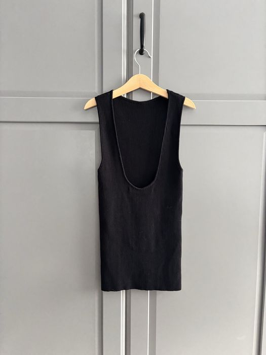 Top Zara Czarny prążek