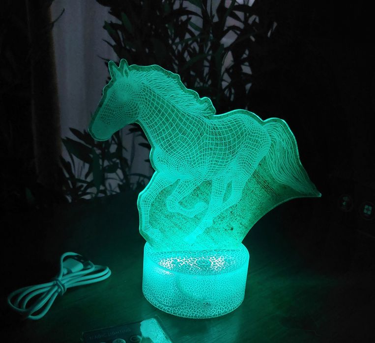 Lampka 3D konik nowa