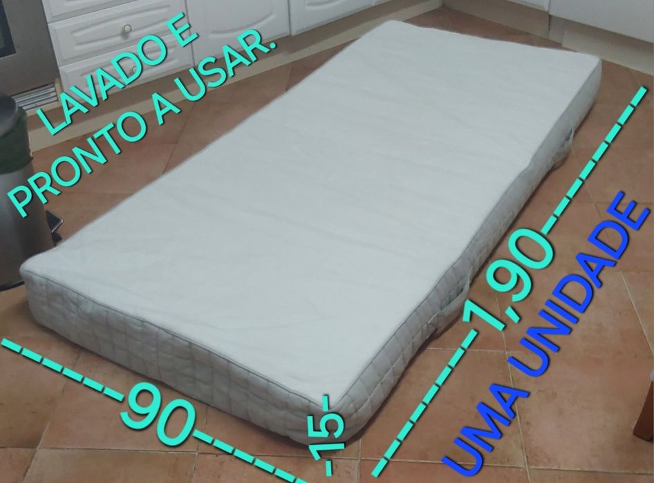 2 COLCHÕES DE ESPONJA PRONTOS A USAR,Casa,Quarto,Garagem,Campismo.