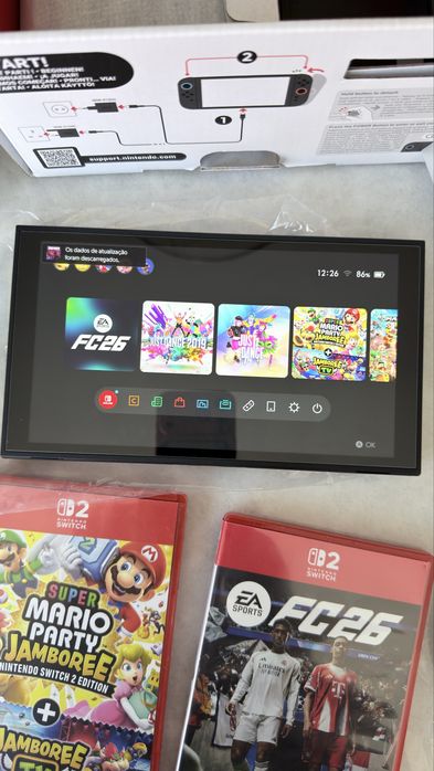 Consola Nintendo Switch 2 com  3 jogos