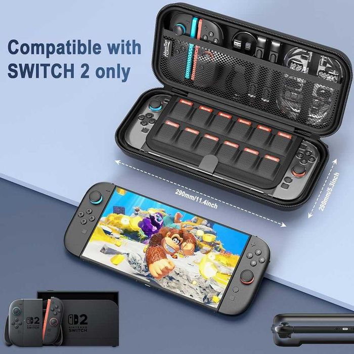 Etui HEYSTOP do Nintendo Switch 2 (2025) – Twardy pokrowiec, NOWE