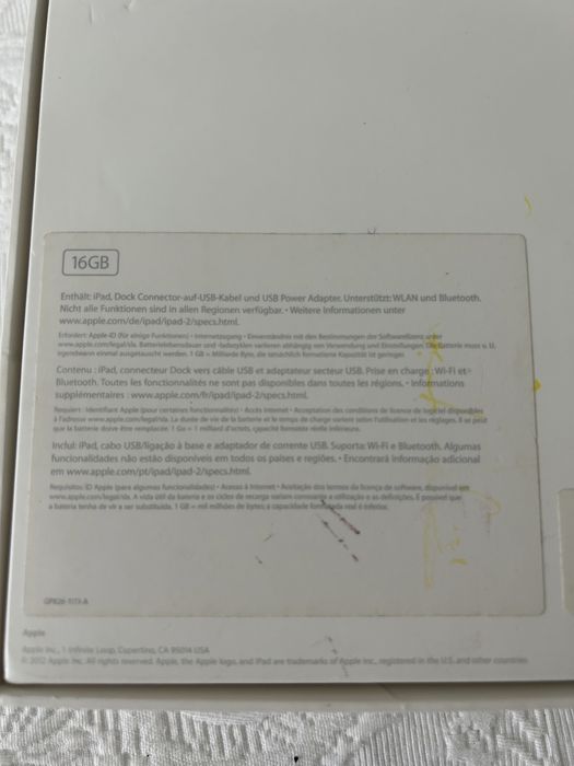 Ipad 2 / 16Gb branco