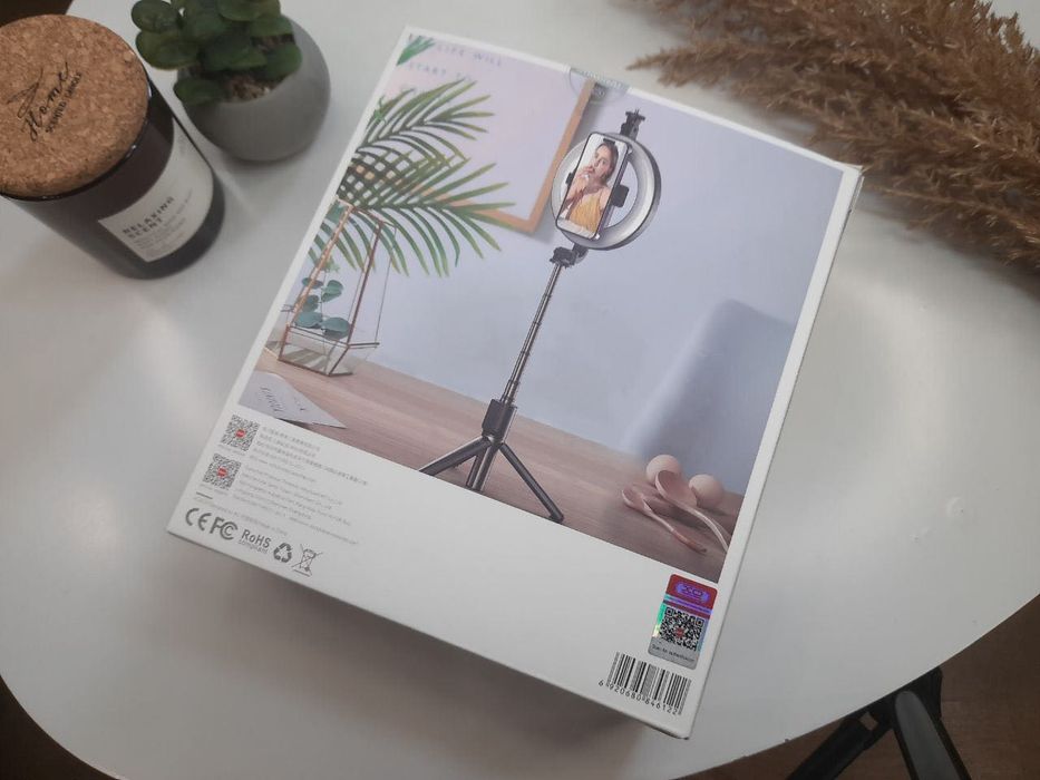 Монопод з кільцевою лед лампою