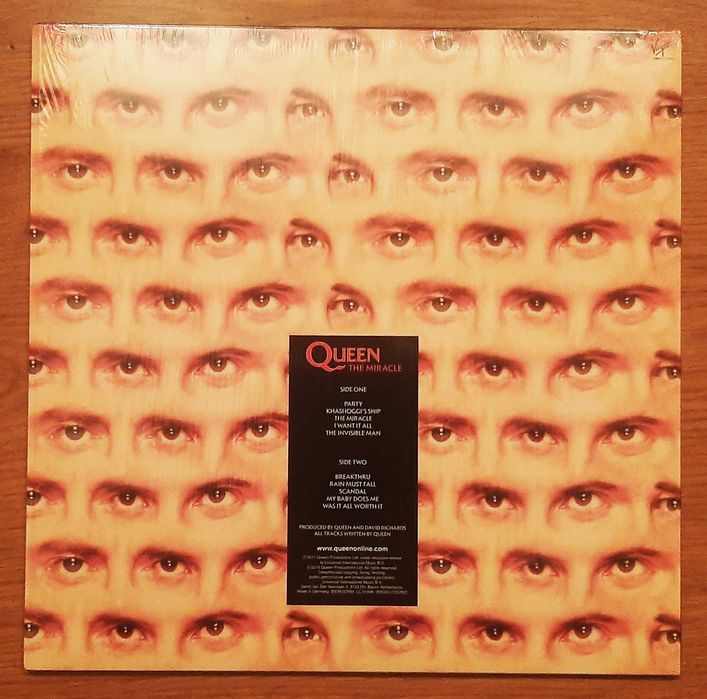 Queen -  The Miracle 1989 LP (Германия) переиздание 2015г 180 гр