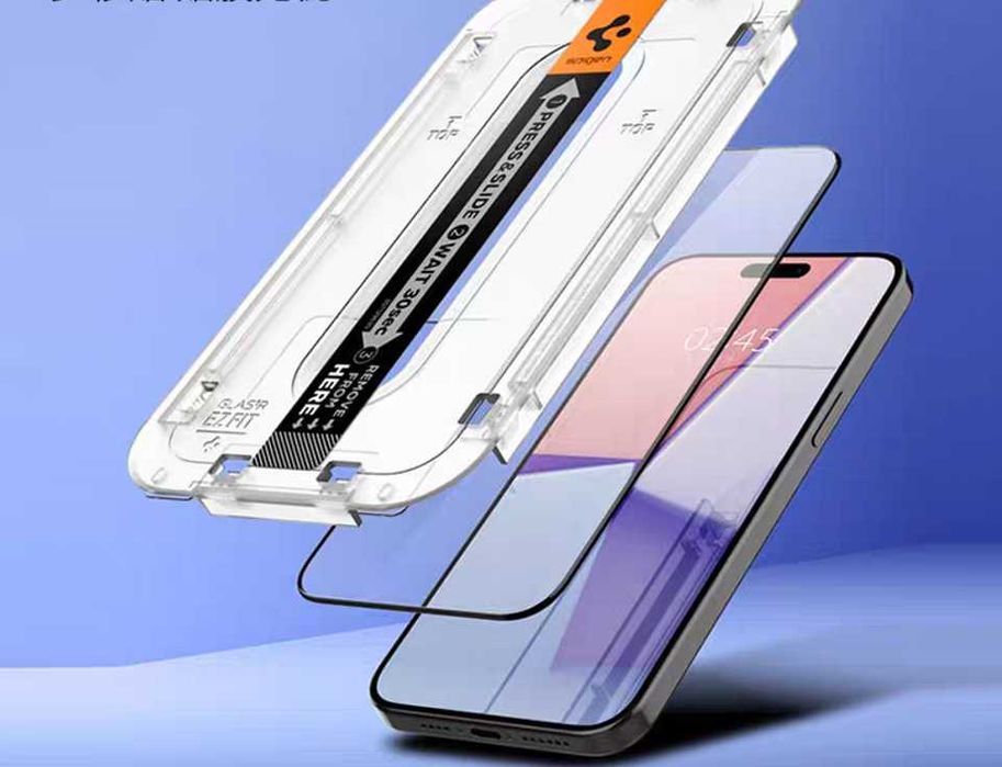 Szkło Hartowane Pełne Do Apple iPhone 13/ 13Pro/14/ Spigen AlignMaster 1 szt.