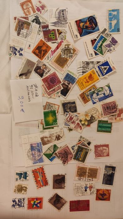 Vários lotes de selos